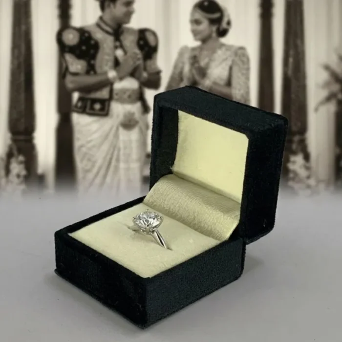 Black Velvet Ring Box