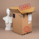 A tall, deep used corrugated boxes unit measuring 20x17x26 inches standing