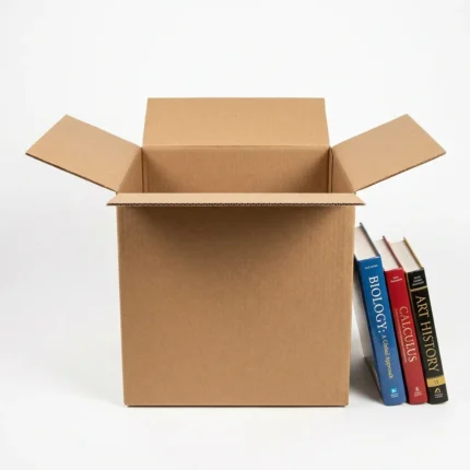 A pristine new brown corrugated boxes unit measuring 16x16x16 inches