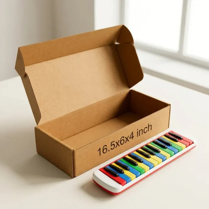 3 Ply Long Corrugated Box (16.5x6x4 inch) An open kraft brown 3 ply long corrugated box with dimensions 16.5x6x4 inch