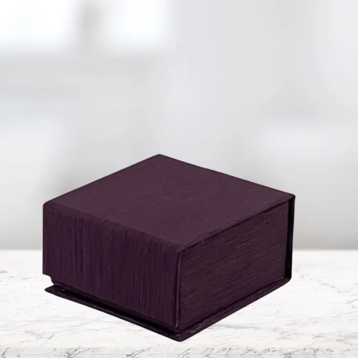 Purple Cardboard Ring Box
