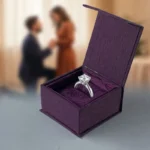 Purple Cardboard Ring Box