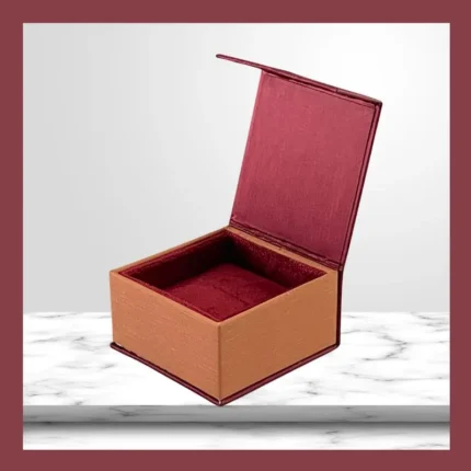 Red & Orange Cardboard Ring Box