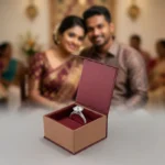 Red & Orange Cardboard Ring Box