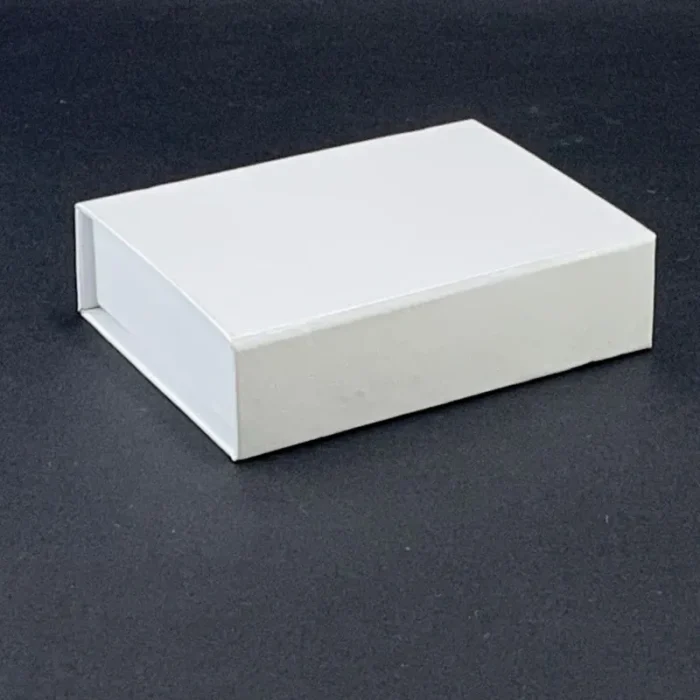 Premium White Custom USB Drive Gift Box – Magnetic Book-Style Corporate Packaging - Image 4
