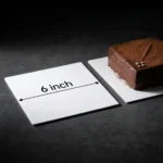 6-inch square white laminated cake board with 3mm thickness