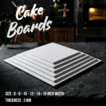 square white laminated cake board with 3mm thickness