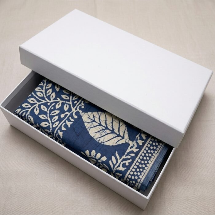 400gsm gray back cardboard saree box