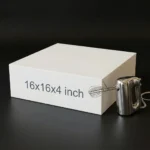 Massive 16x16x4 inch white cake box made of rigid 350gsm ivory board