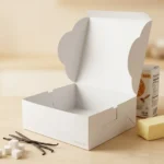 12x12x4 inch white cake box made of thick 350gsm ivory board