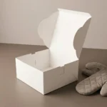 12x12x8 inch white cake box made of rigid 350gsm ivory board