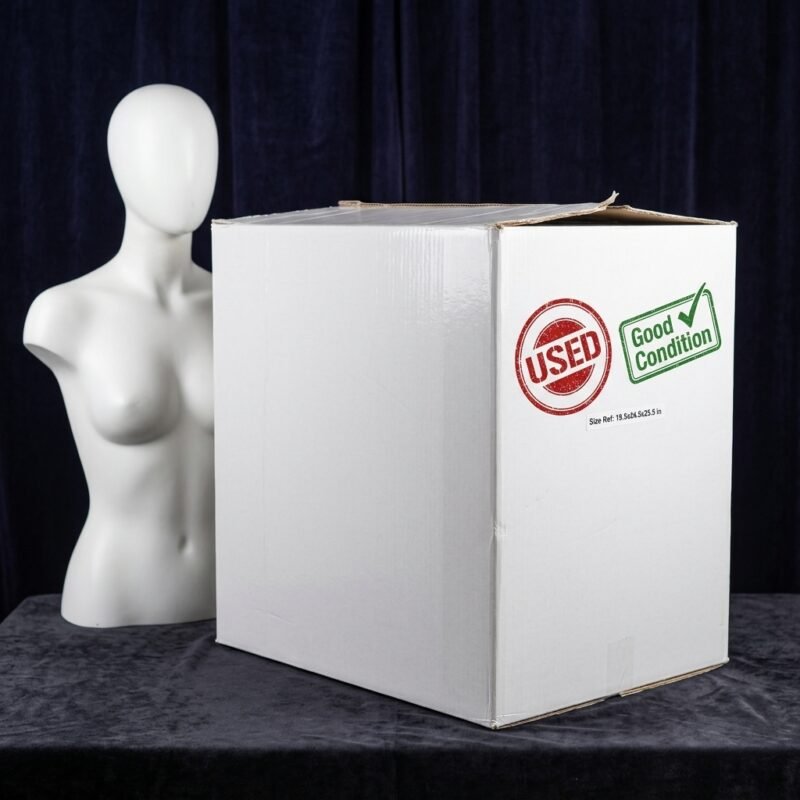 White Gloss Moving Box measuring 19.5x24.5x25.5 inches